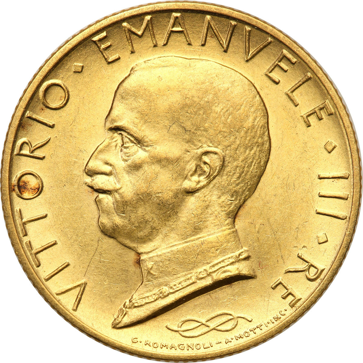 Włochy. 1 Vittorio Emanuele III (1900-1946) 100 lirów 1931-X, Rzym
